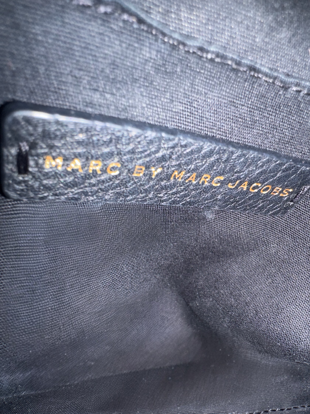Marc by Marc Jacobs Classic Q Natasha Black Pebbled Leather Crossbody Bag