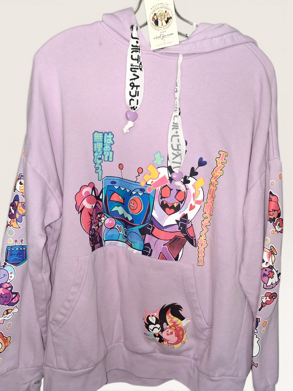 Hazbin Hotel Lavender Anime Graphic Hoodie