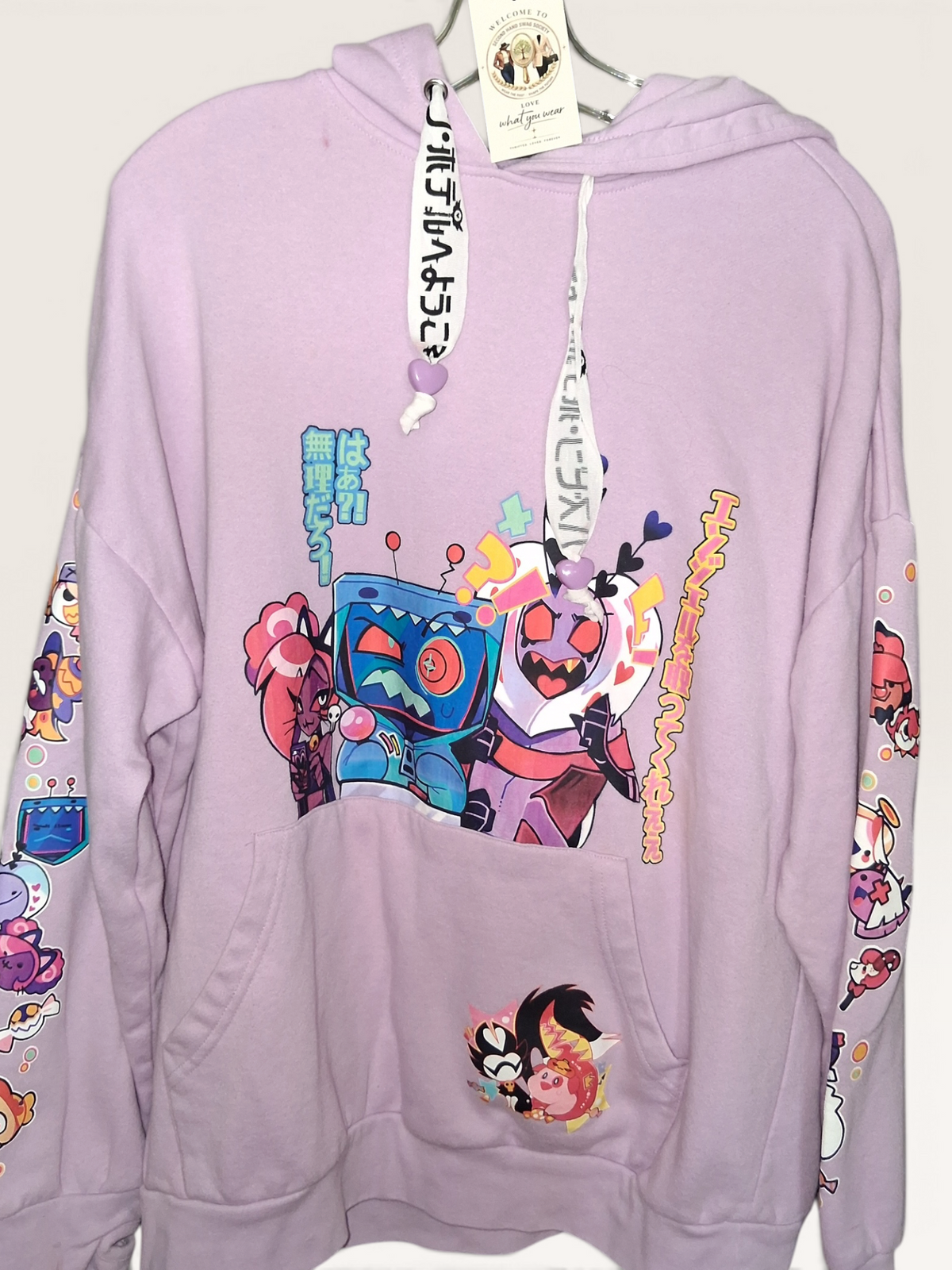 Hazbin Hotel Lavender Anime Graphic Hoodie
