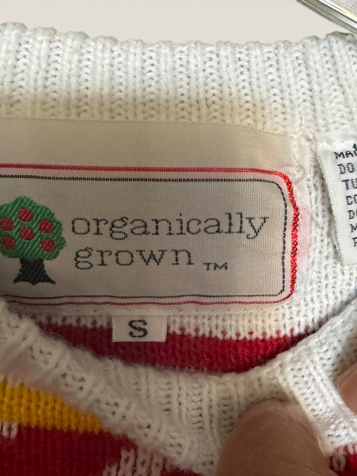 Organically Grown Multicolor Geometric Crewneck Sweater
