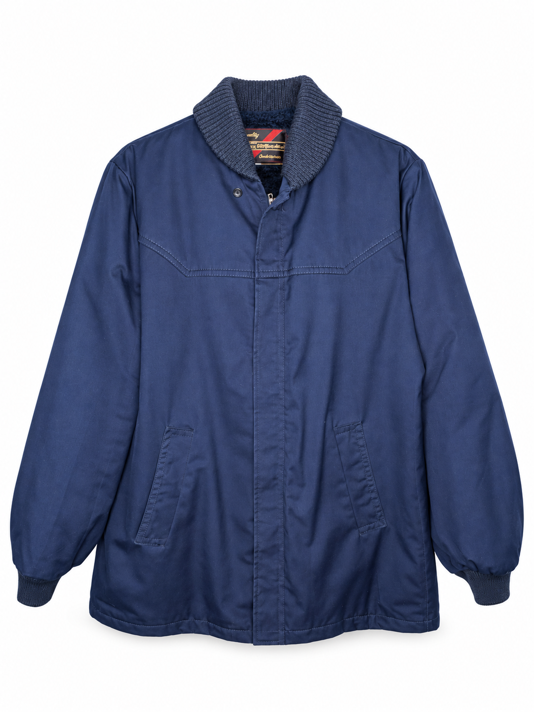 Sears The Men’s Store Navy Fleece-Lined Jacket