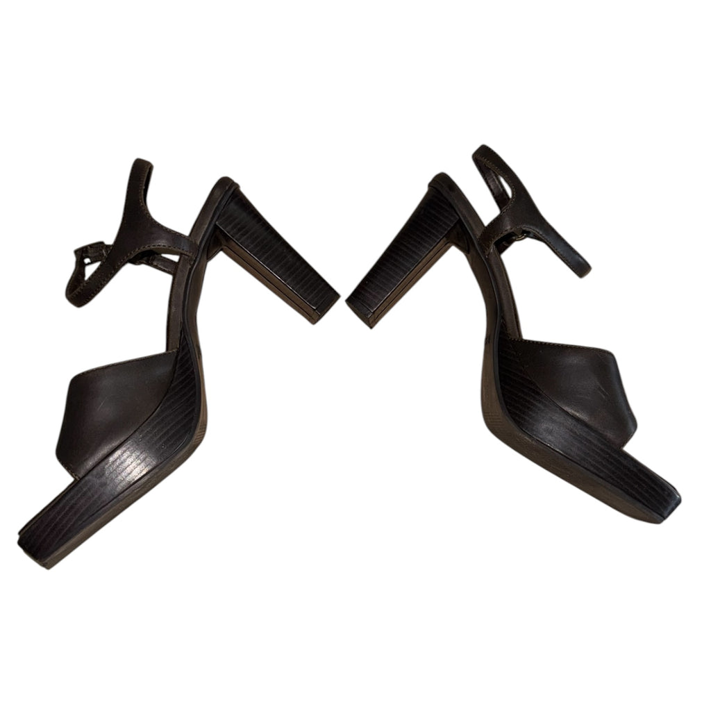 Fashion Bug Brown Platform Heel Sandals