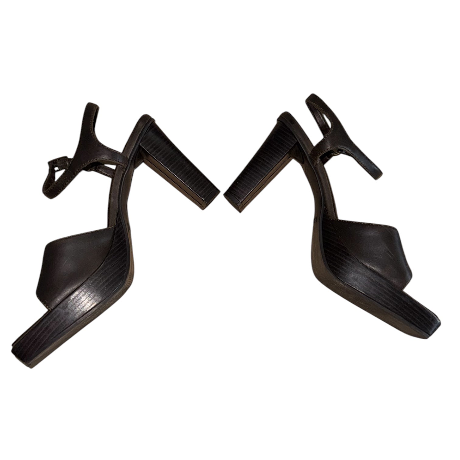 Fashion Bug Brown Platform Heel Sandals