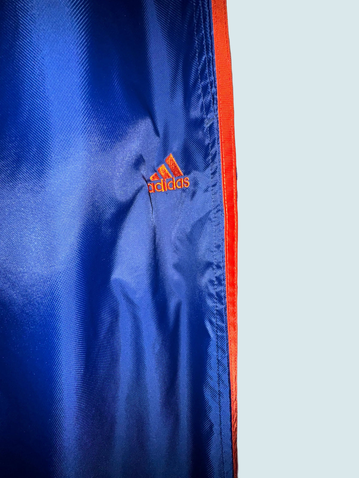 Vintage Y2K Adidas Red & Navy Nylon Tracksuit Set