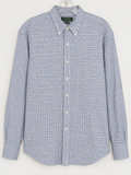 Lauren Ralph Lauren Blue Check Cotton Button-Down Shirt