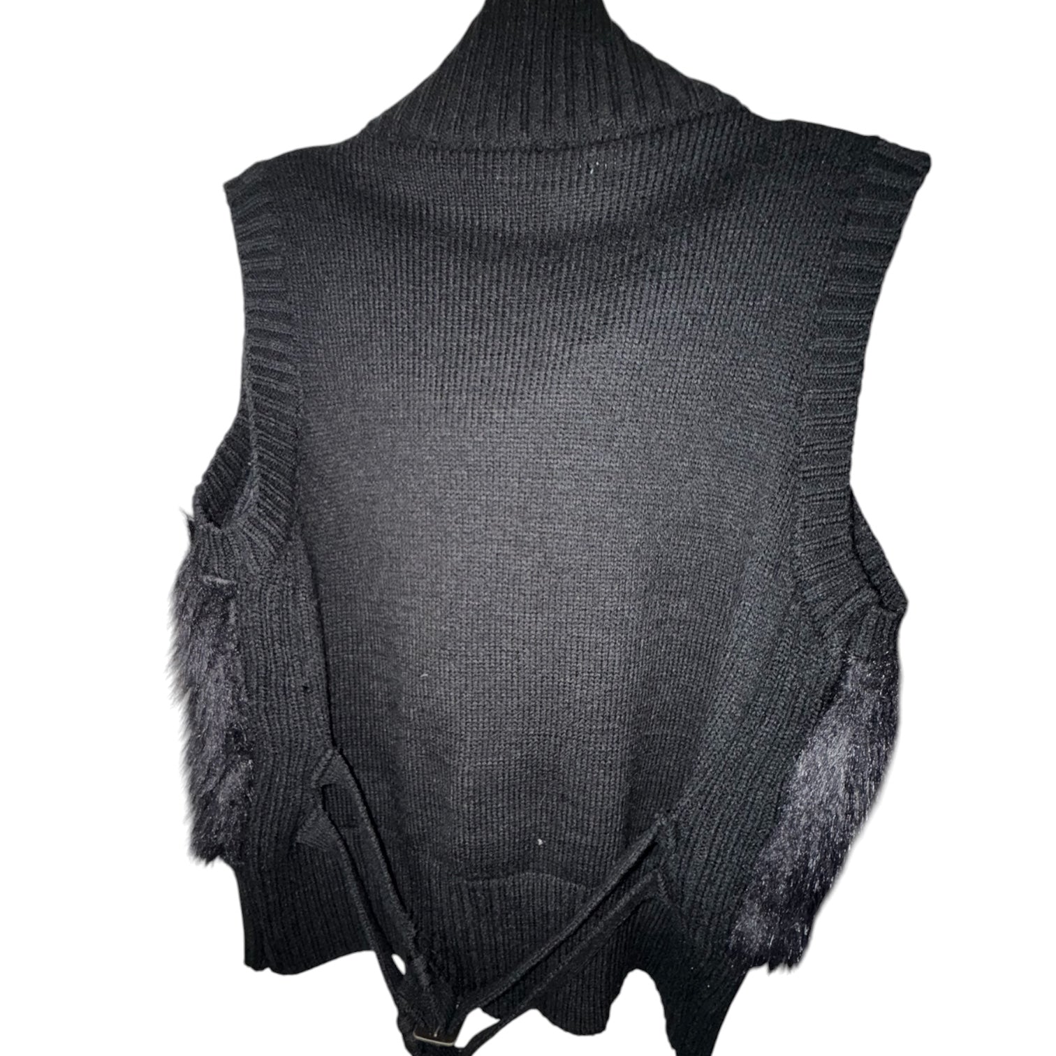 Maurices Women's Faux Fur Knit Vest