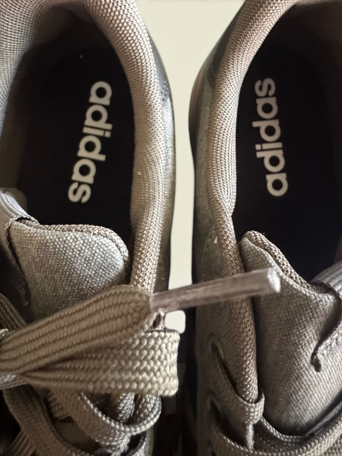 Adidas Canvas Sneakers with Black Stripes & Gum Soles