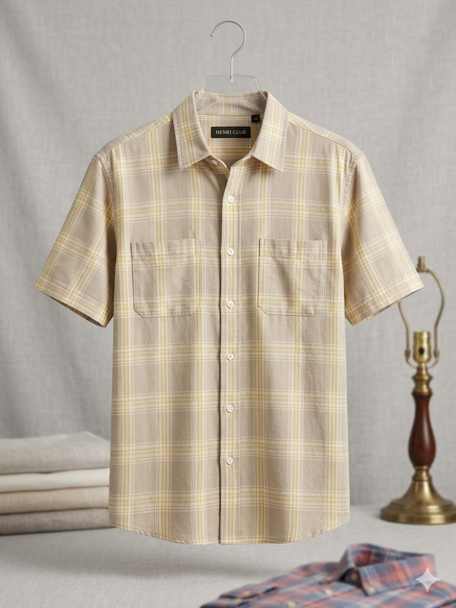 Van Heusen Studio Men's Plaid Short-Sleeve