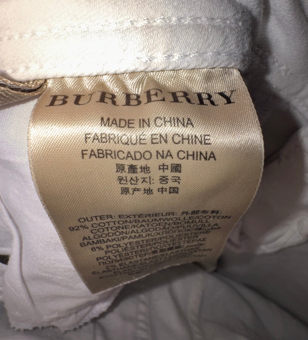 Burberry White Skinny Jeans