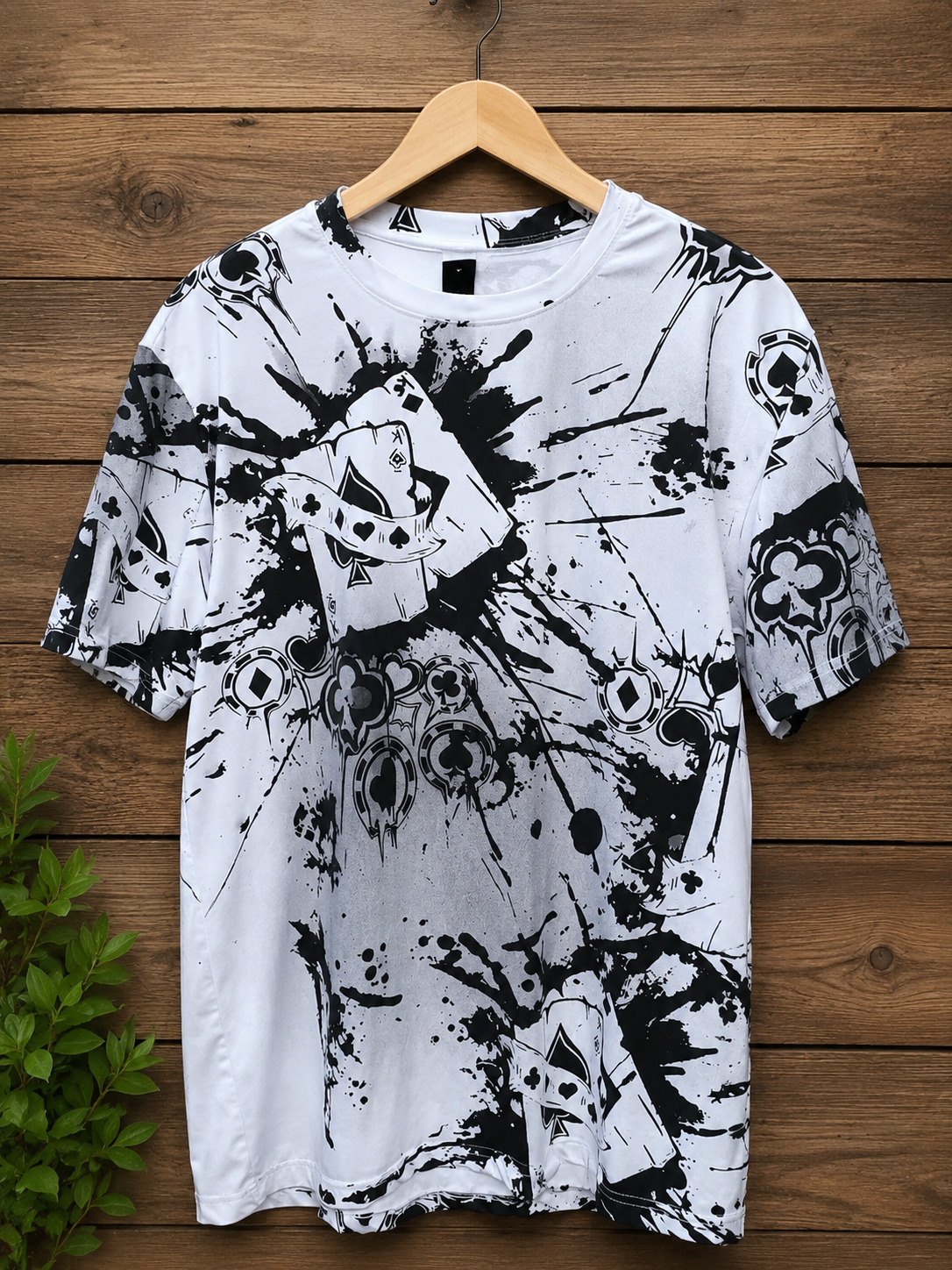 SHEIN Playing Cards Graphic Tee