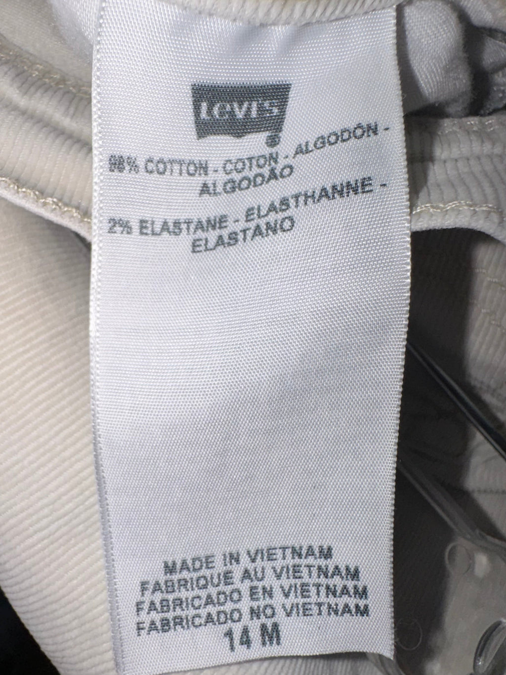 Levi’s 515 Boot Cut Cream Corduroy Pants