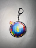 Retro Disco Ball Acrylic Keychain