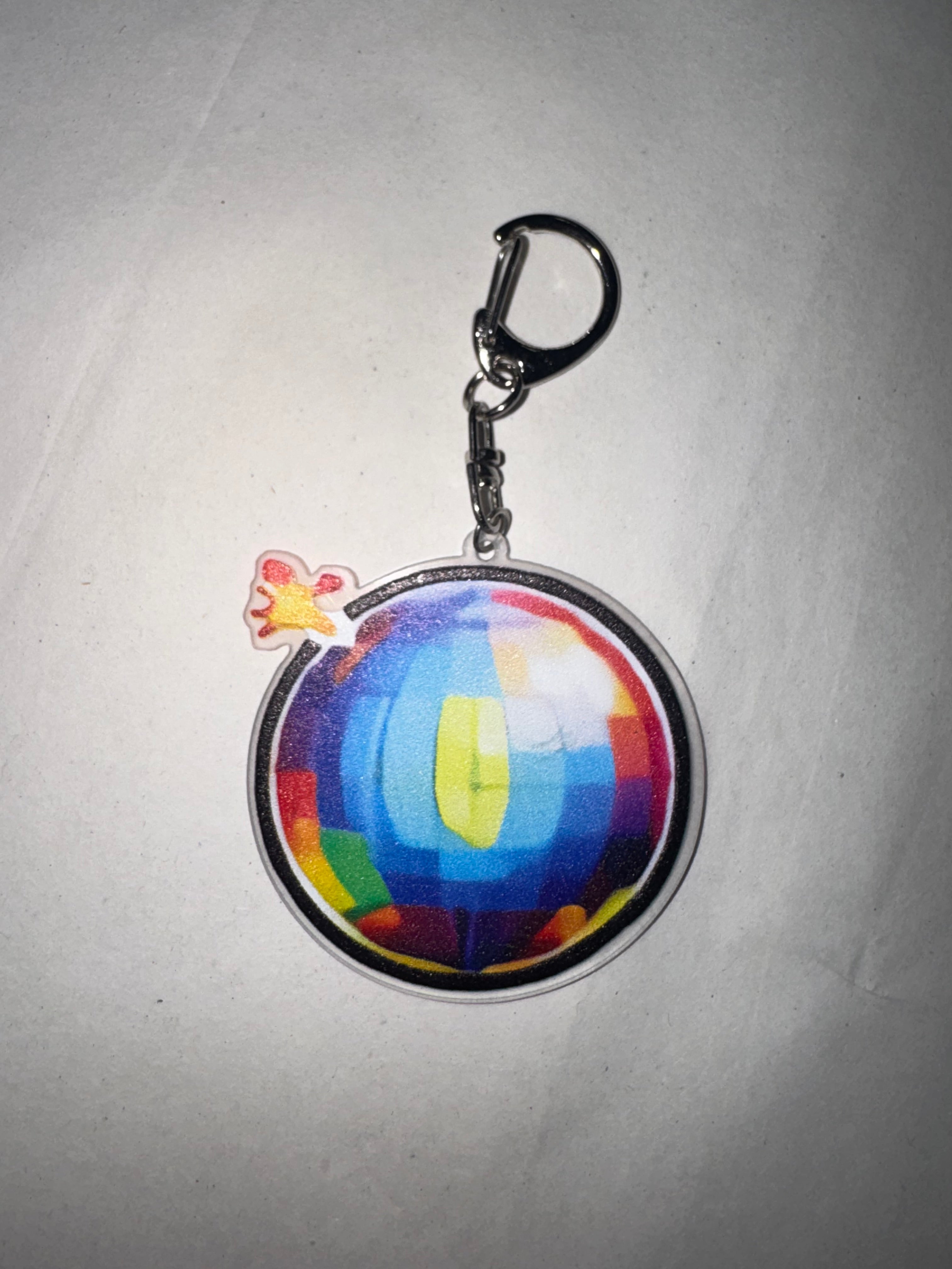 Retro Disco Ball Acrylic Keychain