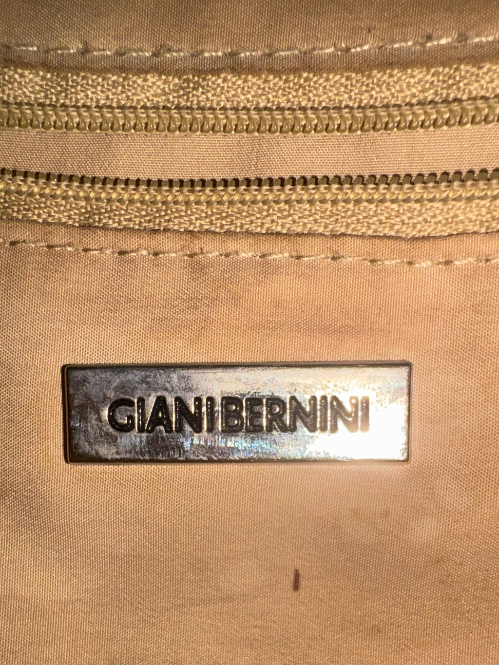 Giani Bernini Taupe Dome Satchel Crossbody Bag