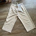 Pleated Straight Cropped Pant