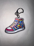 Color Splash Sneaker Acrylic Keychain