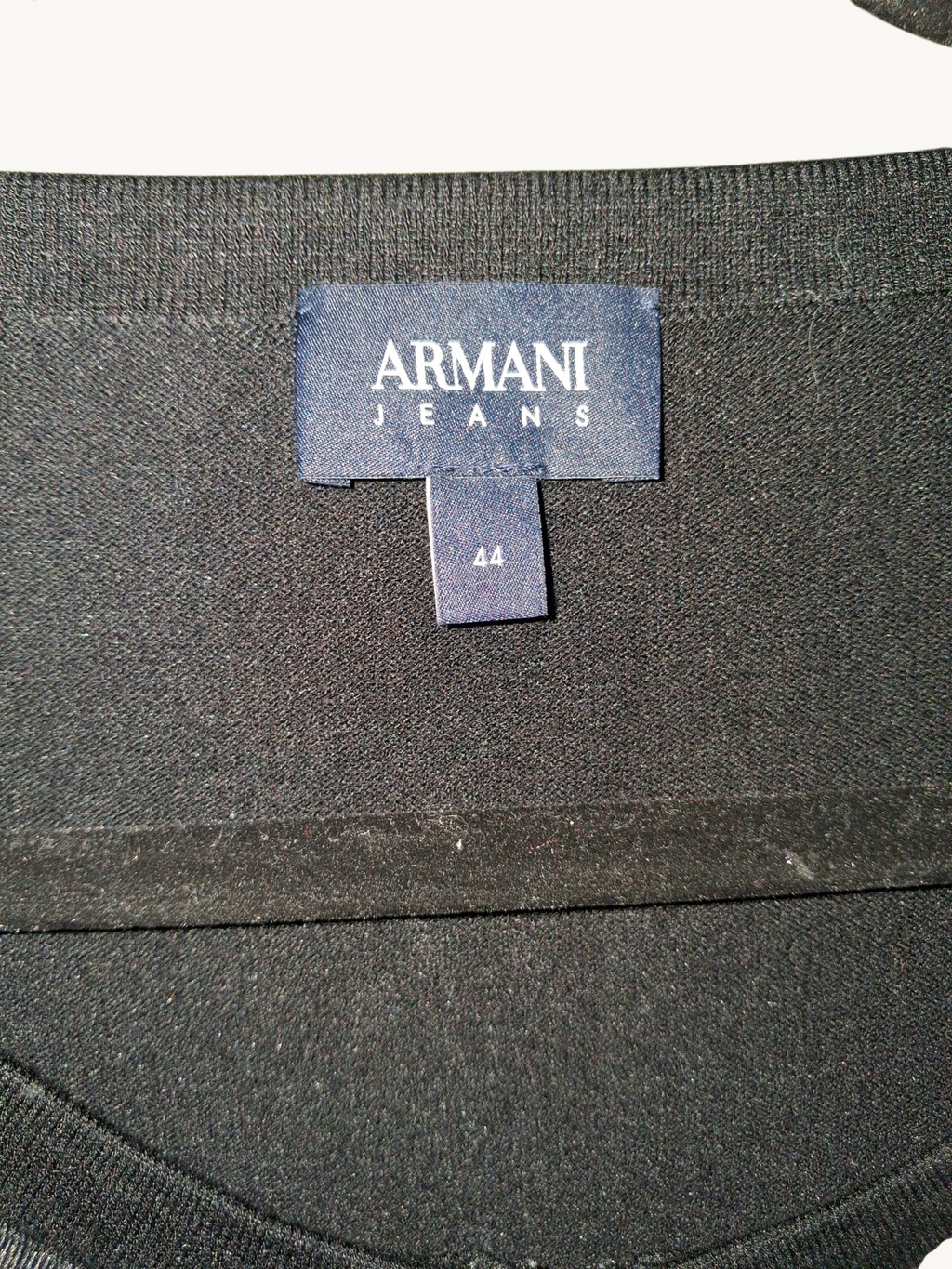 Armani Jeans Black Moto-Inspired Zip-Up Jacket