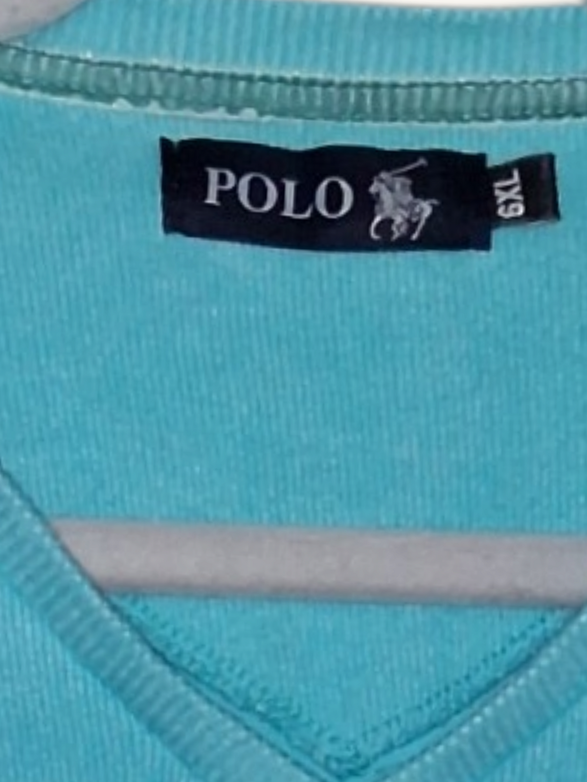 Polo Ralph Lauren Aqua Blue V-Neck Sweater