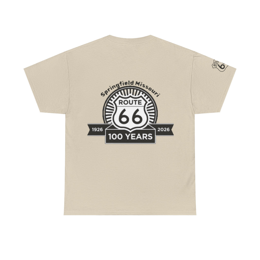 Route 66 100 Years T‑Shirt — Springfield Missouri Centennial Roadtrip Tee
