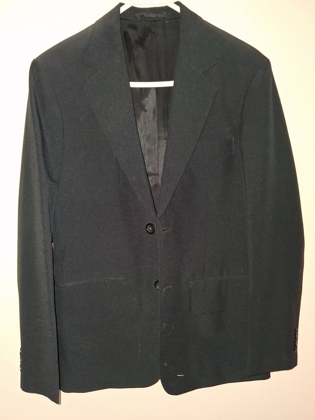 Vintage Tai Tung Tailor Hong Kong Bespoke Black 2-Piece Suit
