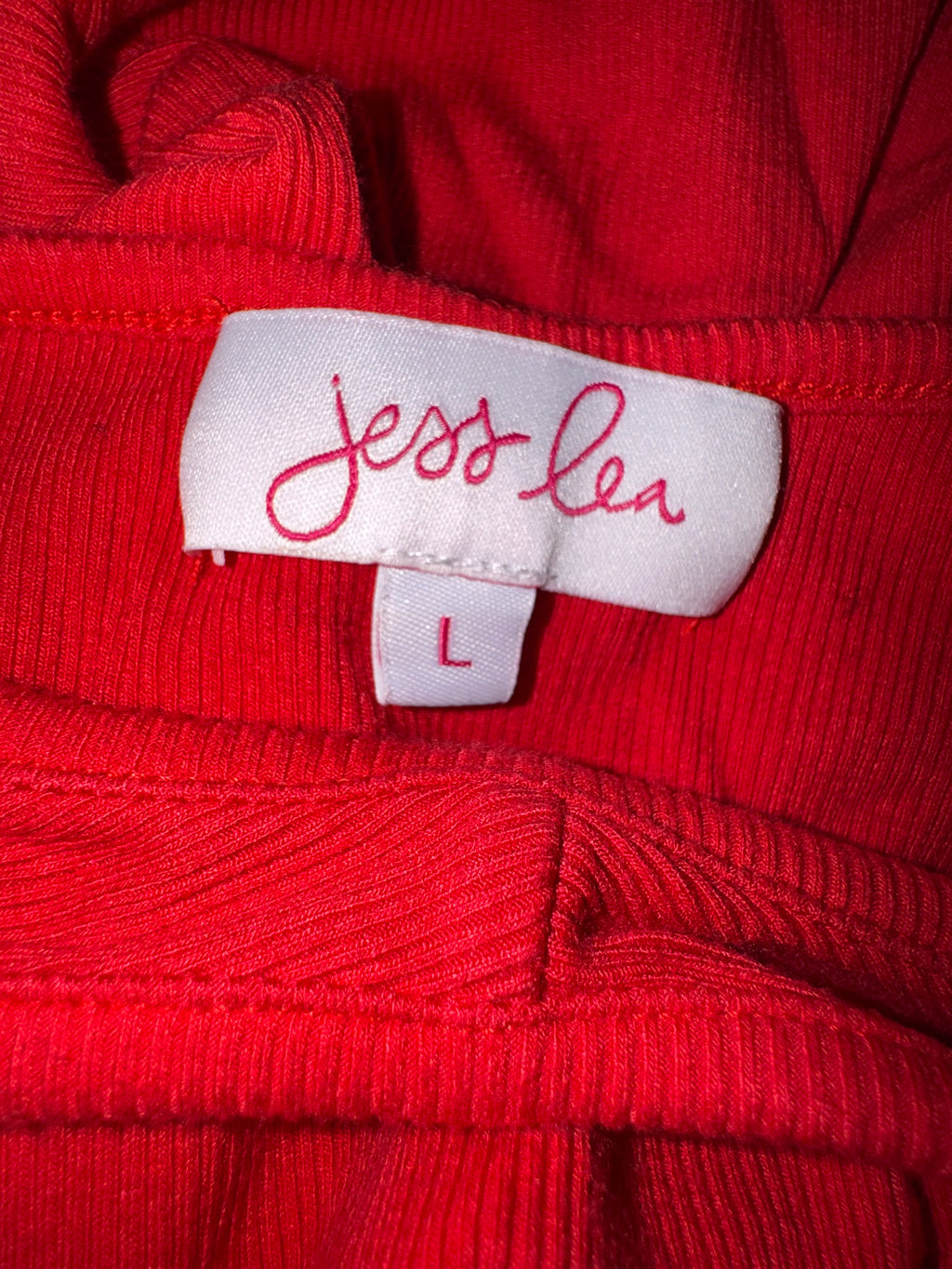 Jess Lea Red Ribbed Knit Tank Dress
