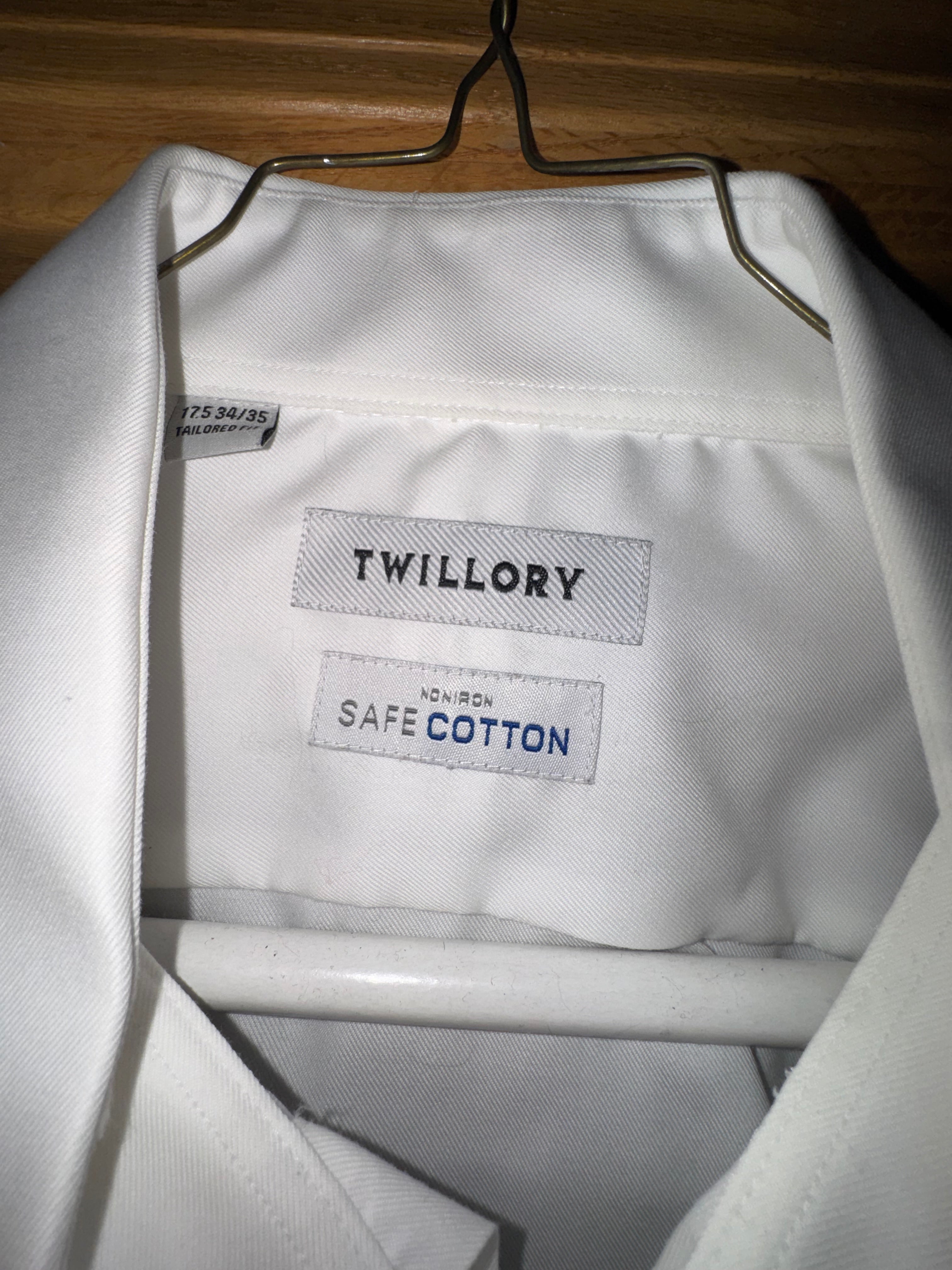 Twillory SafeCotton White Dress Shirt