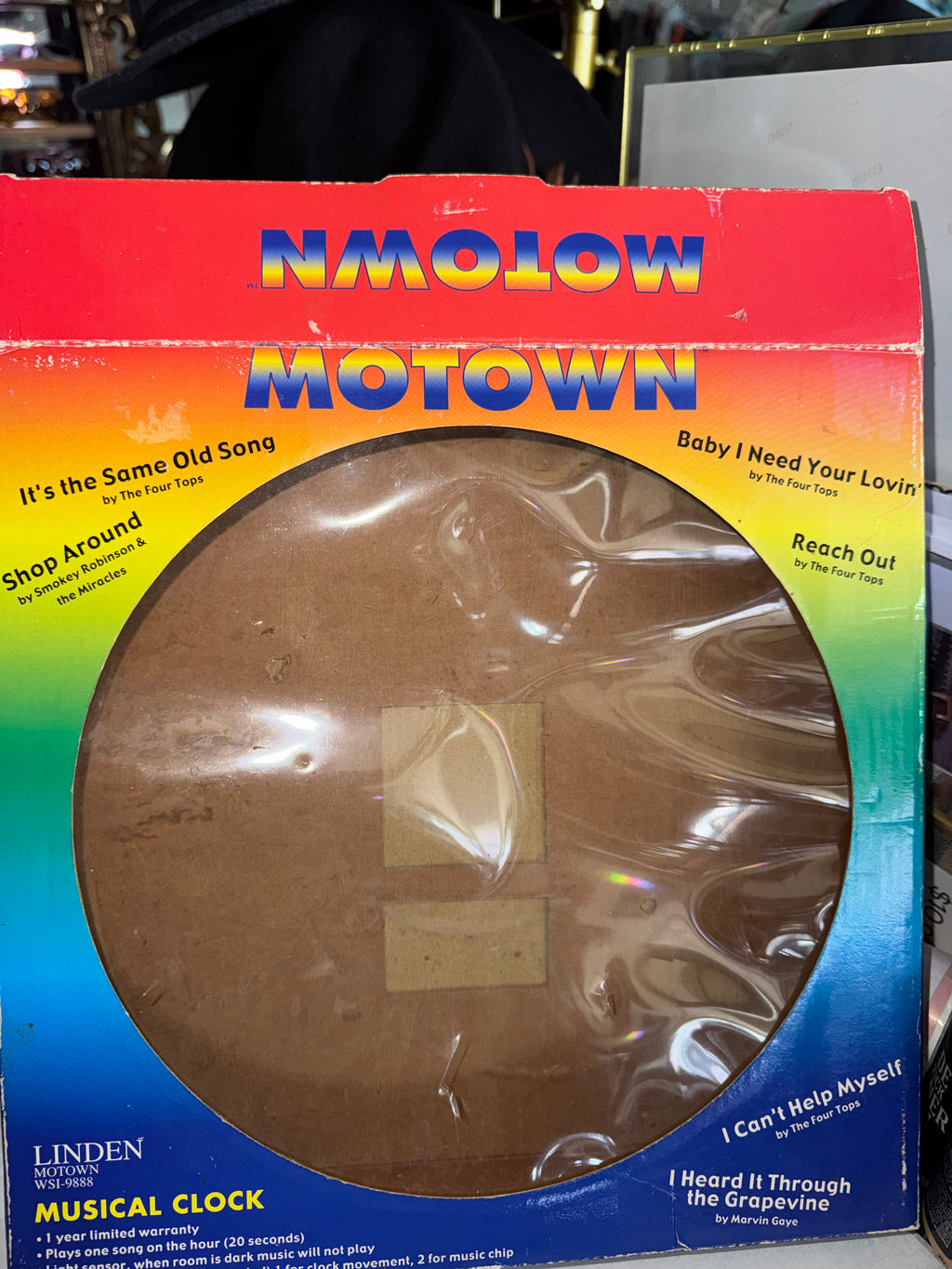 Vintage Motown Linden Musical Wall Clock WSI-9888 | Working + Original Box