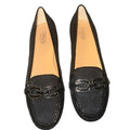 Coach Ella Black Signature Jacquard Chain Loafers