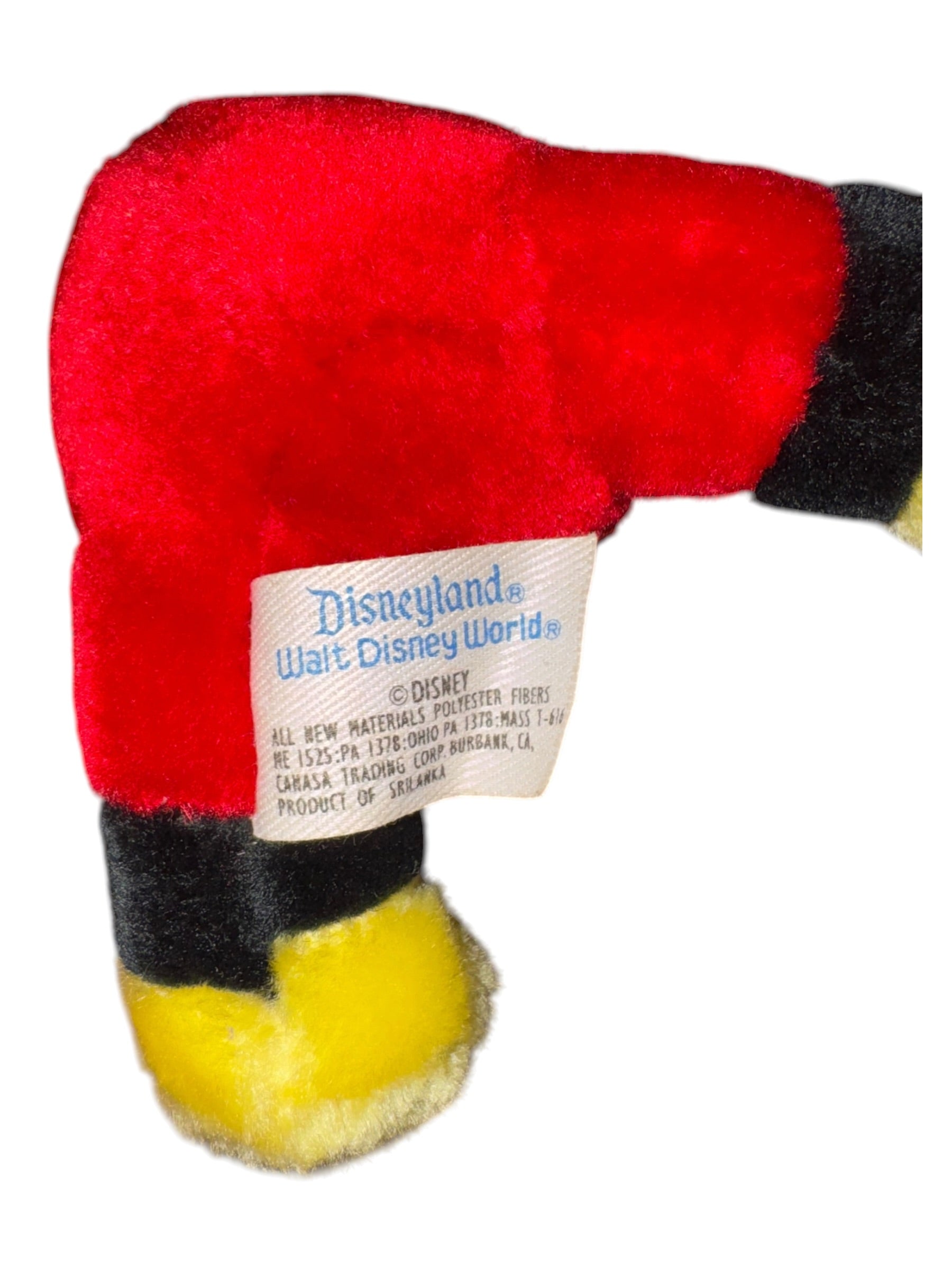 Vintage Disneyland Walt Disney World Mickey Mouse Plush