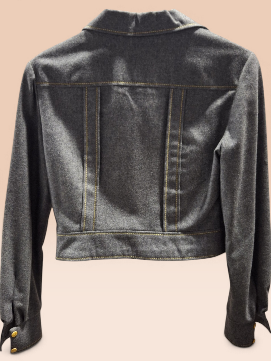 Vintage Peggy Lane Gray Cropped Jacket