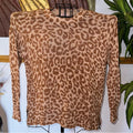 Show Me Your Mumu Cheetah Print Knit Sweater