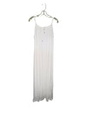White Crinkle Maxi Dress