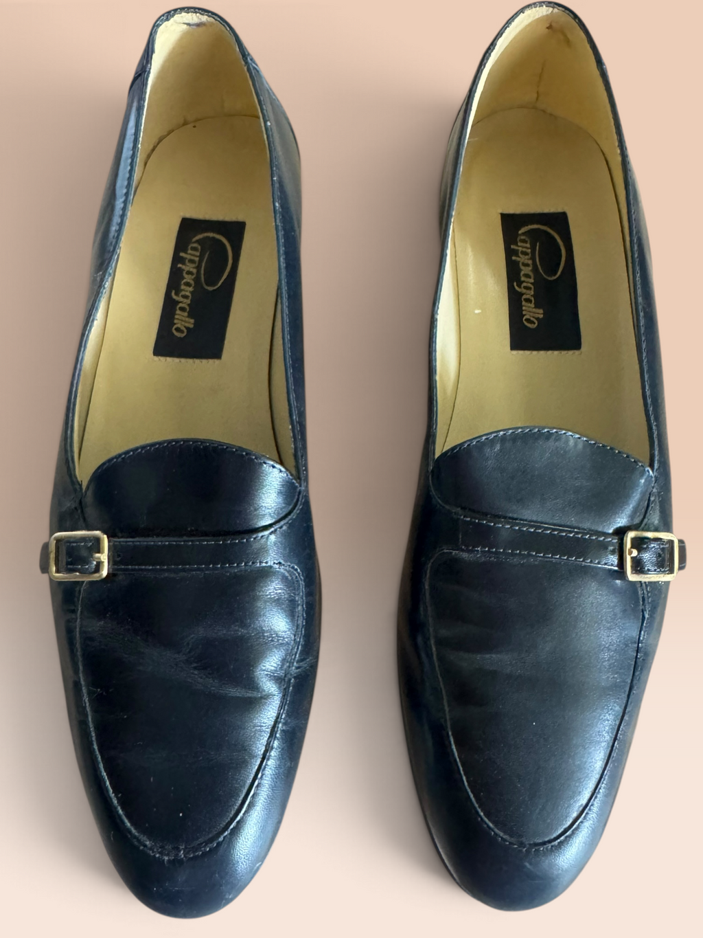 Appagallo “Gavel” Black Buckle Loafers