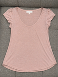 Adyson Parker Blush Pink Scoop Neck Tee