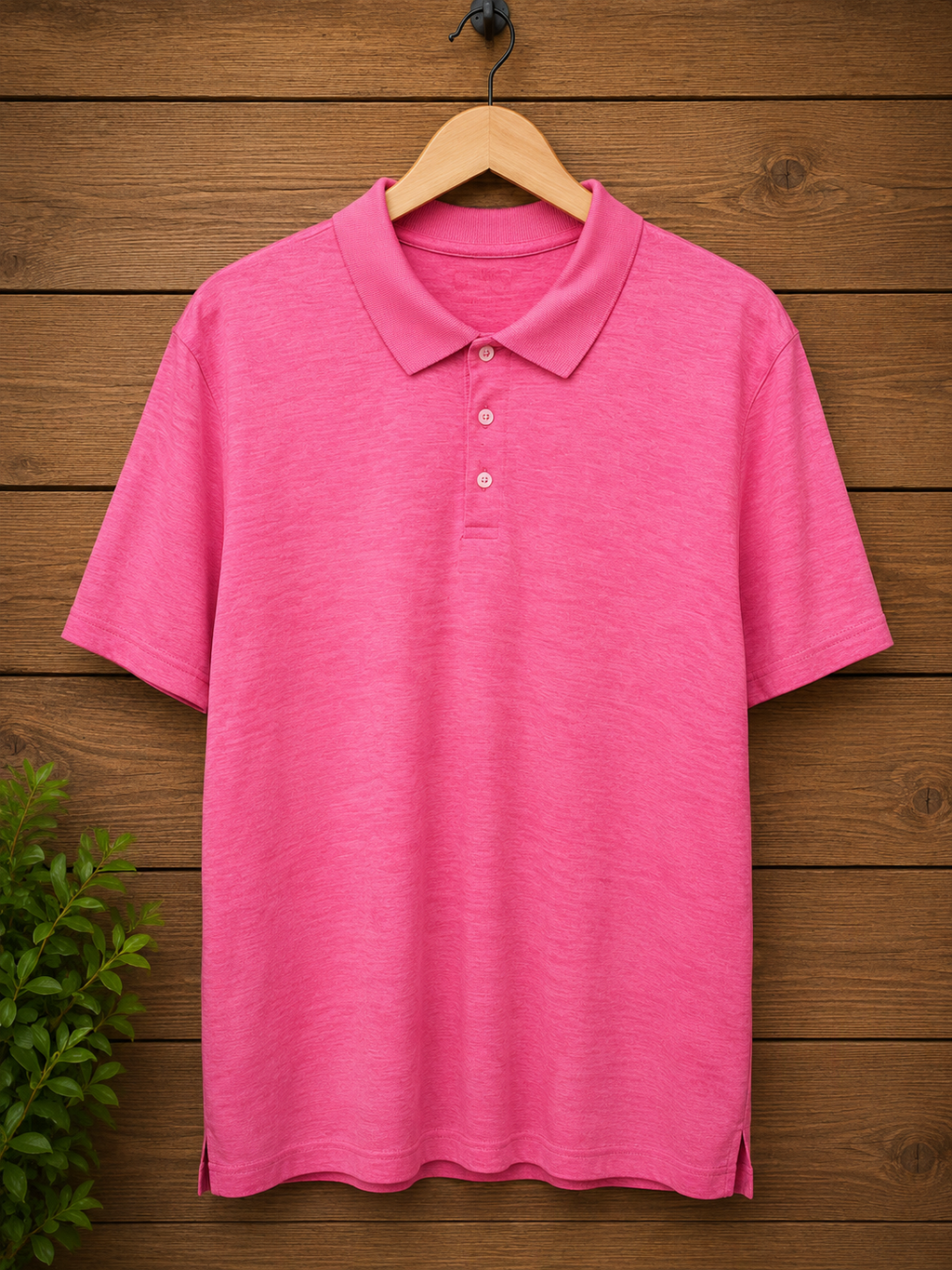 Pink Performance Polo Shirt