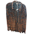 Jodifl Burnout Animal Print Button-Up Blouse