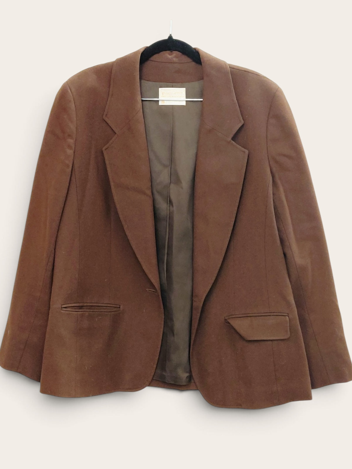 Pendleton Vintage Brown Virgin Wool Blazer