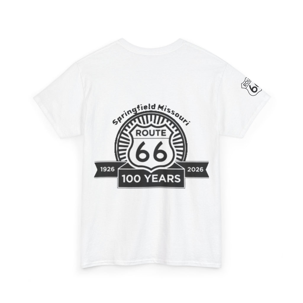 Route 66 100 Years T‑Shirt — Springfield Missouri Centennial Roadtrip Tee