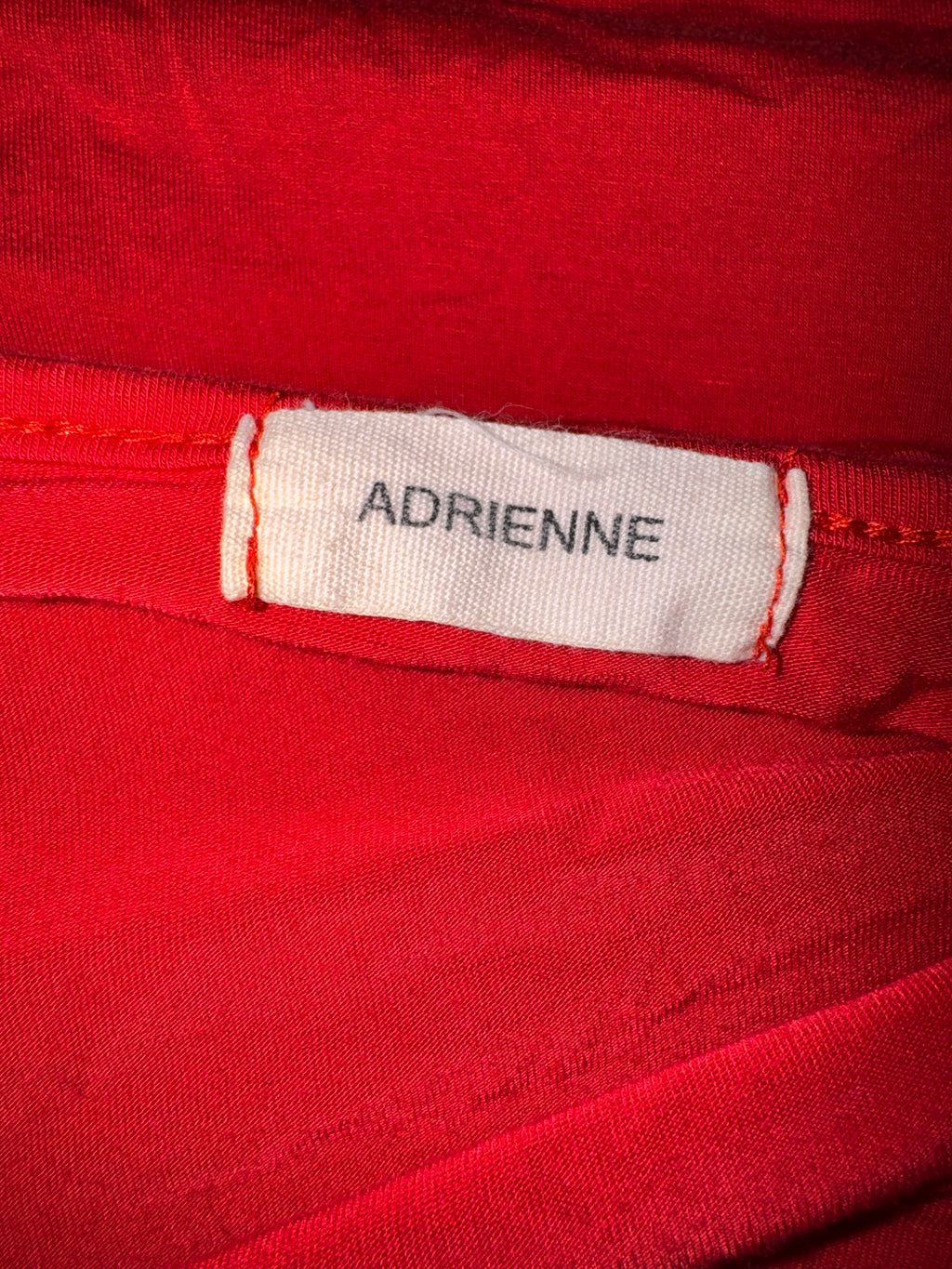 Adrienne Red Cold Shoulder Top