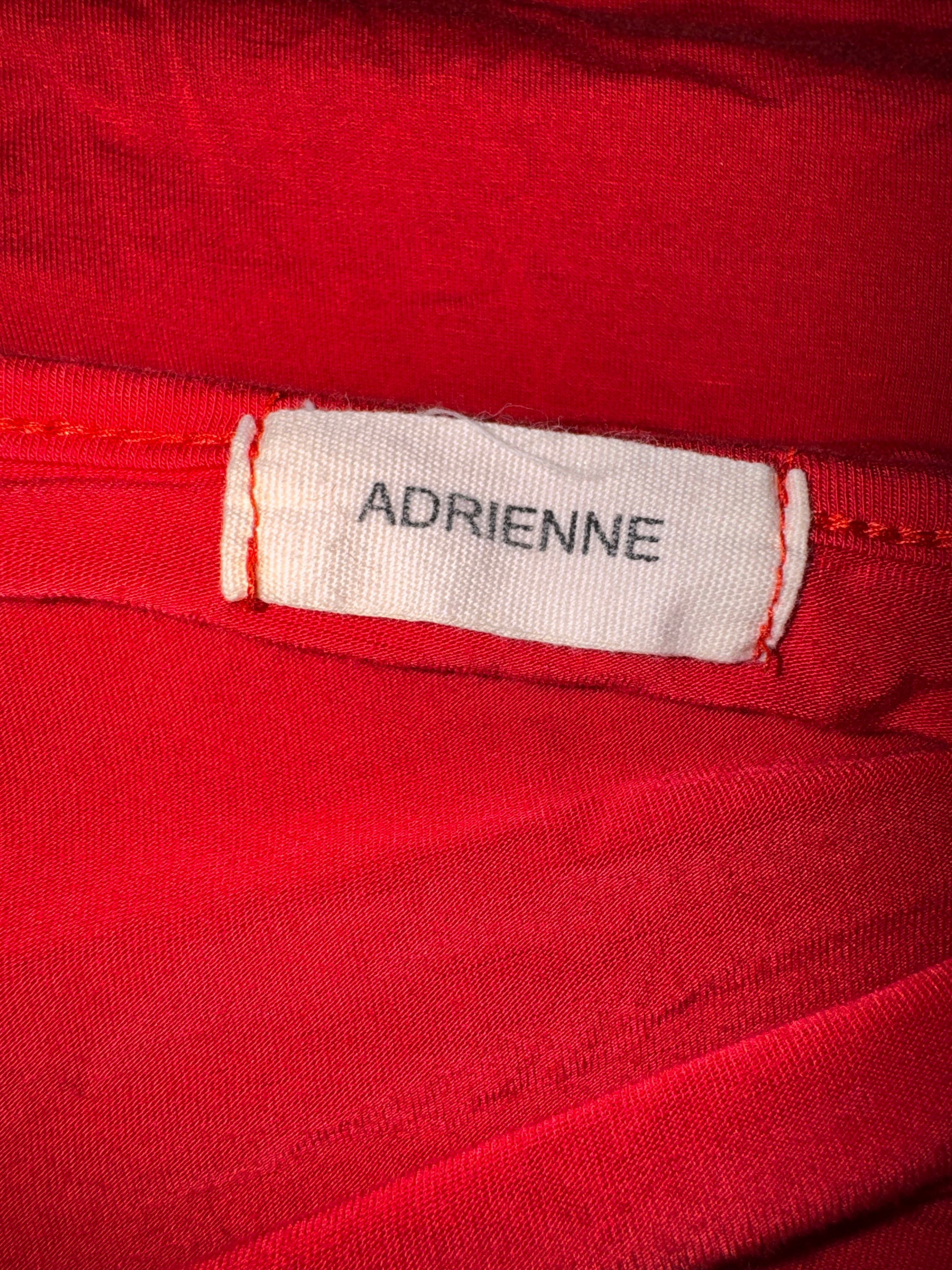 Adrienne Red Cold Shoulder Top