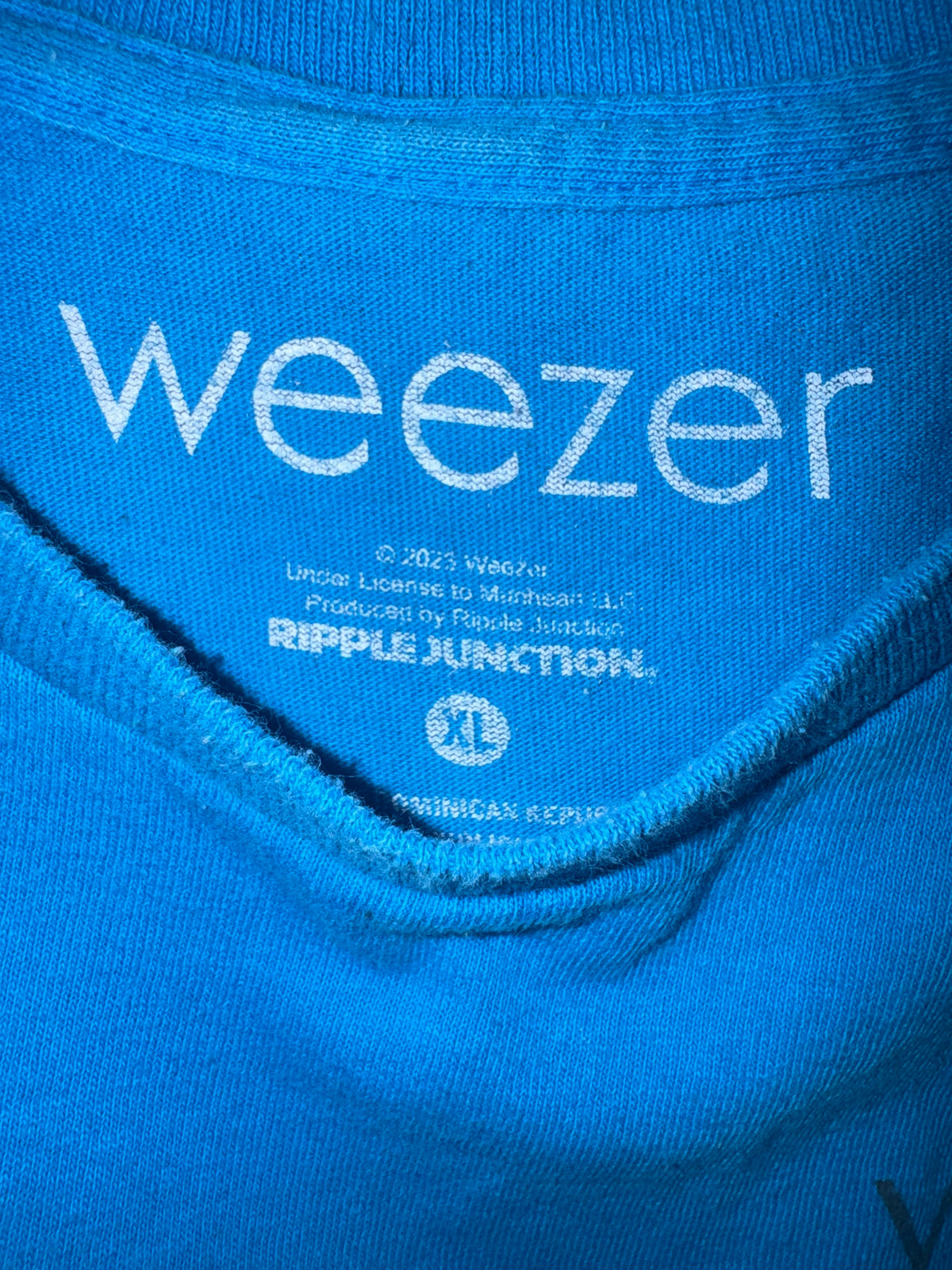 Weezer 2023 Blue Band Graphic T-Shirt