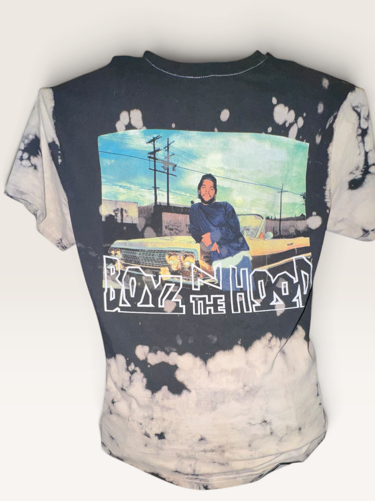 2008 Boyz n the Hood Bleach-Dye Graphic T-Shirt