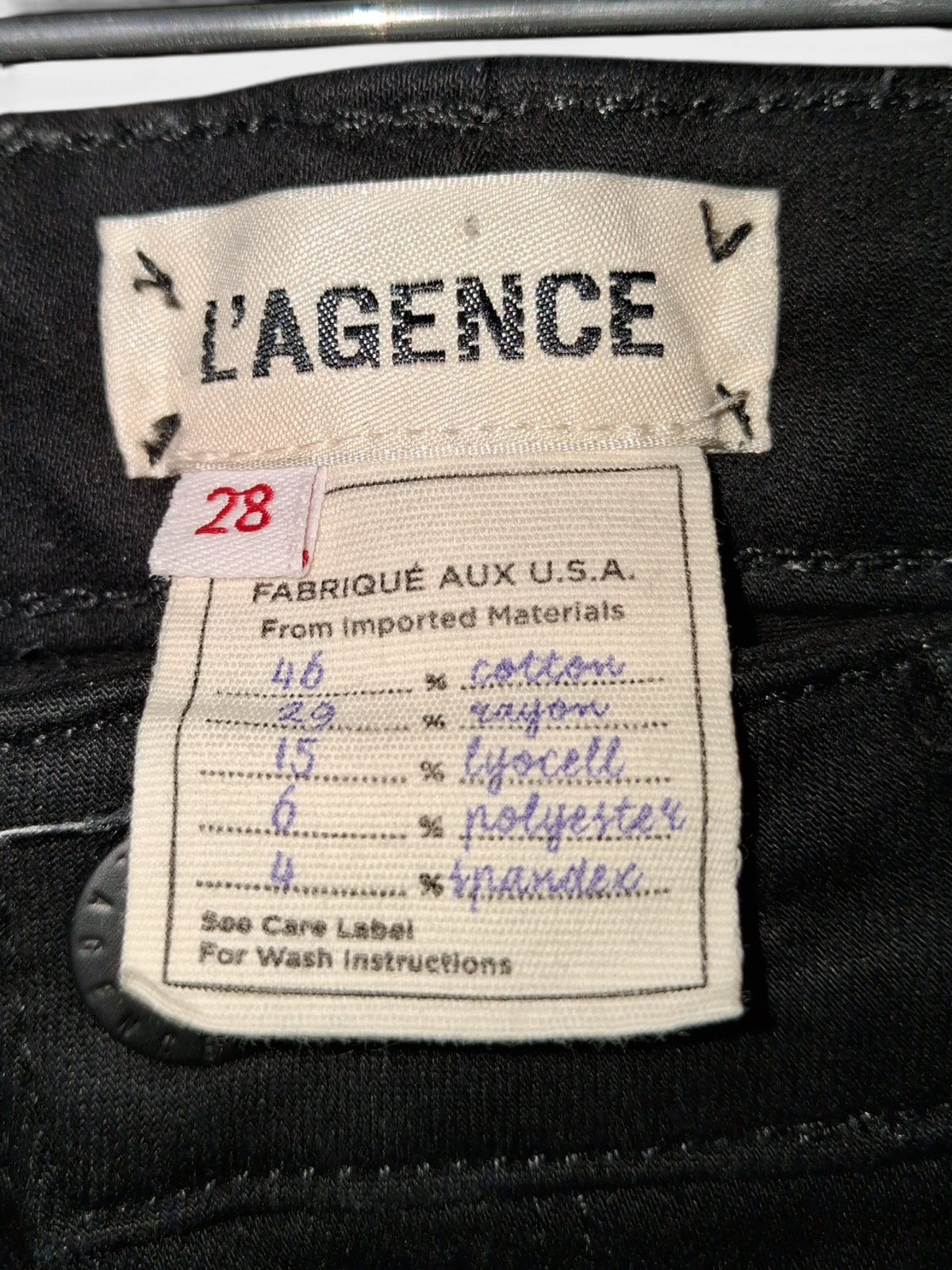 L'AGENCE Black Skinny Jeans