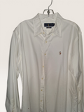 Polo Ralph Lauren Men's Custom Fit White Button-Down Shirt