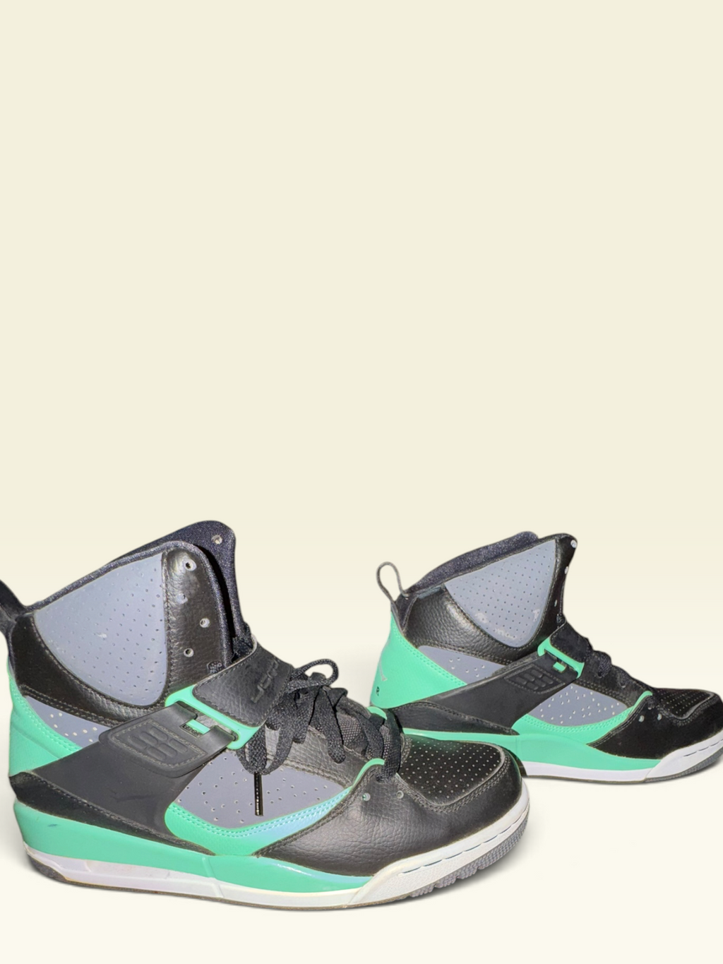 Jordan Flight 45 High “Green Glow” Sneakers
