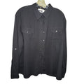 Covington Black Utility Button-Up Blouse