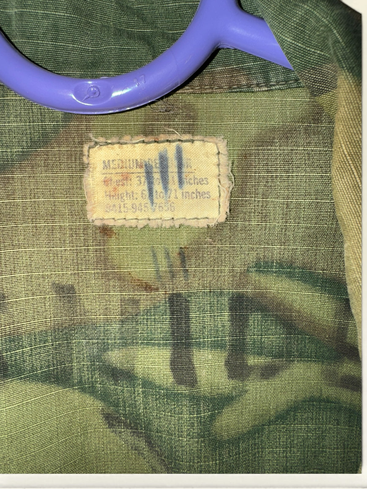 ERDL Camouflage Ripstop Jungle Jacket
