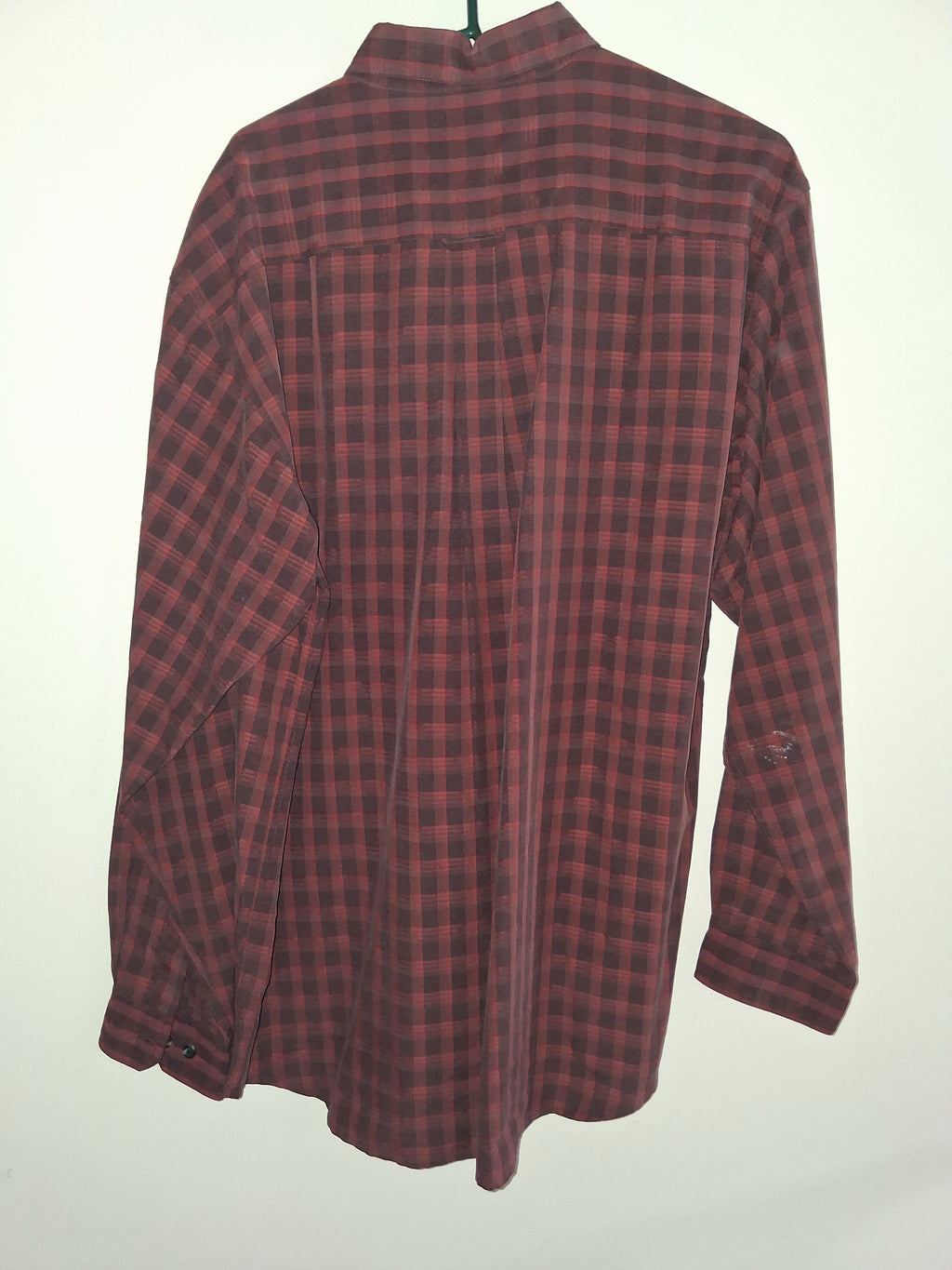 Columbia XCO Rust Red Plaid Long-Sleeve Button-Down Shirt