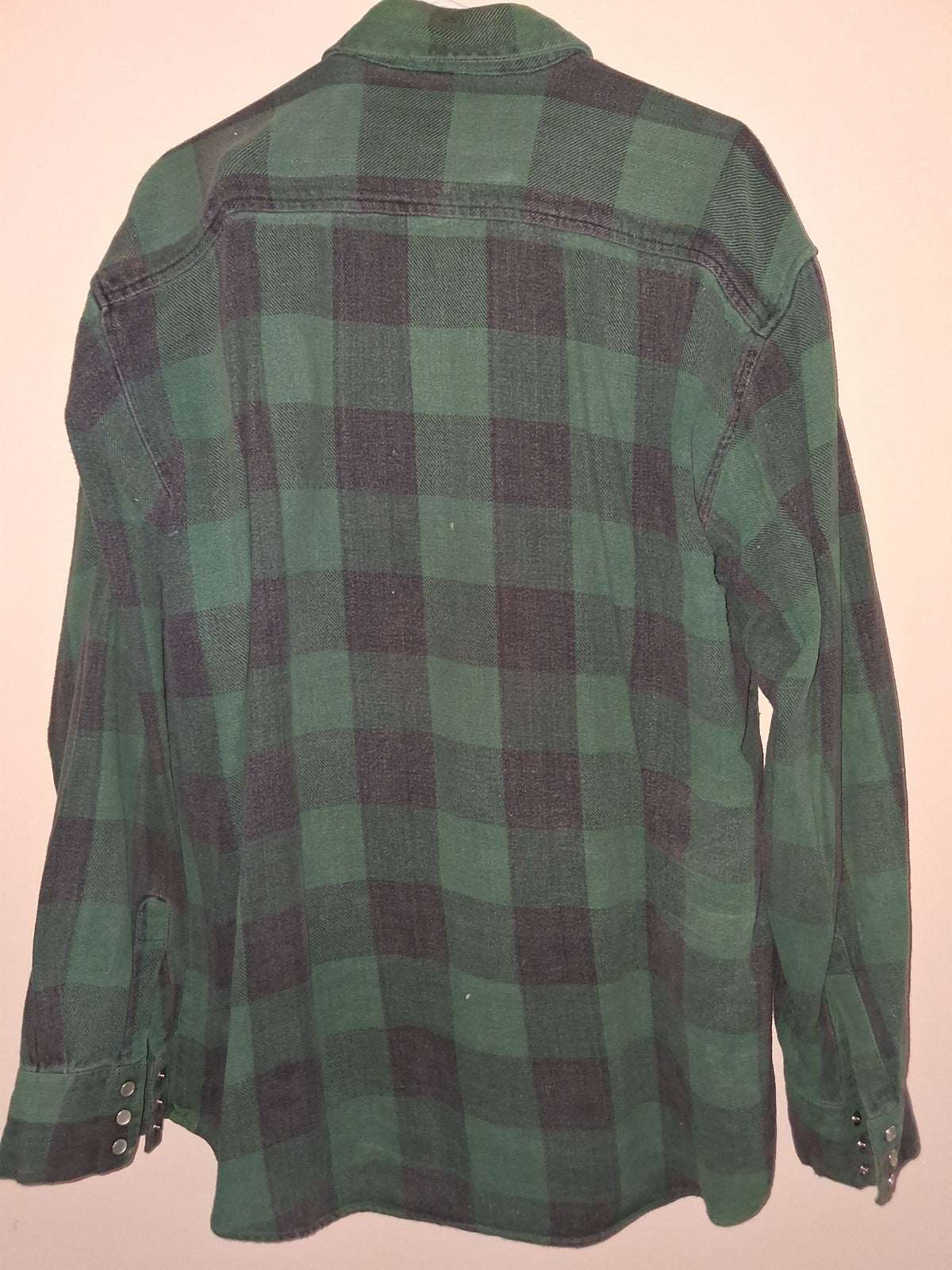 Williams Bay Green & Charcoal Plaid Western Snap Shirt