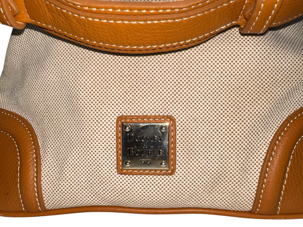 Dooney & Bourke Canvas and Leather Hobo Bag